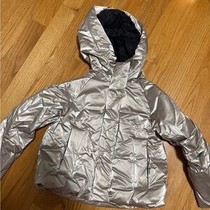 Zara Kids Light Gold Ski Jacket (recovered windproof & water resistant down)